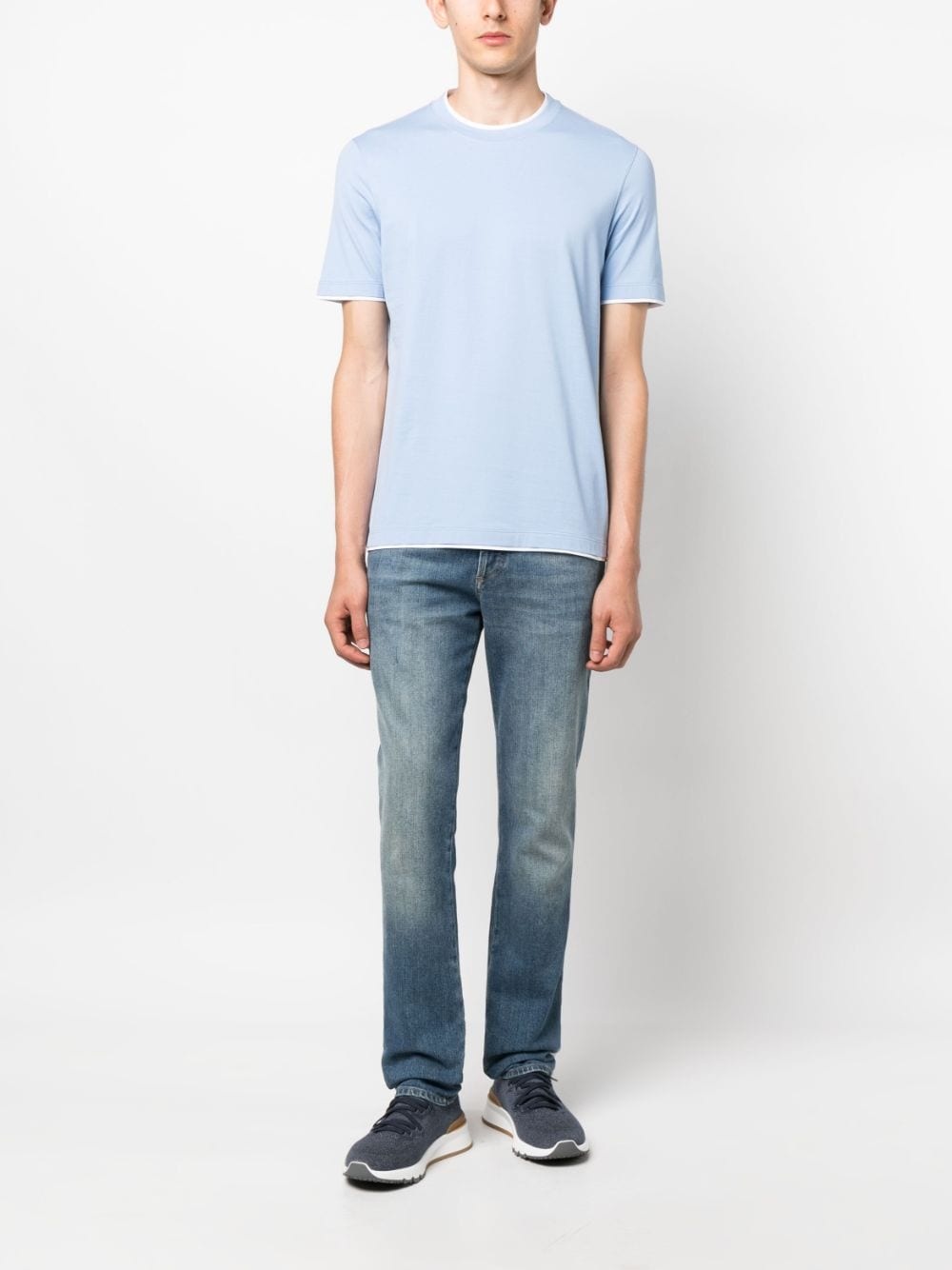 crew-neck cotton T-shirt - 2