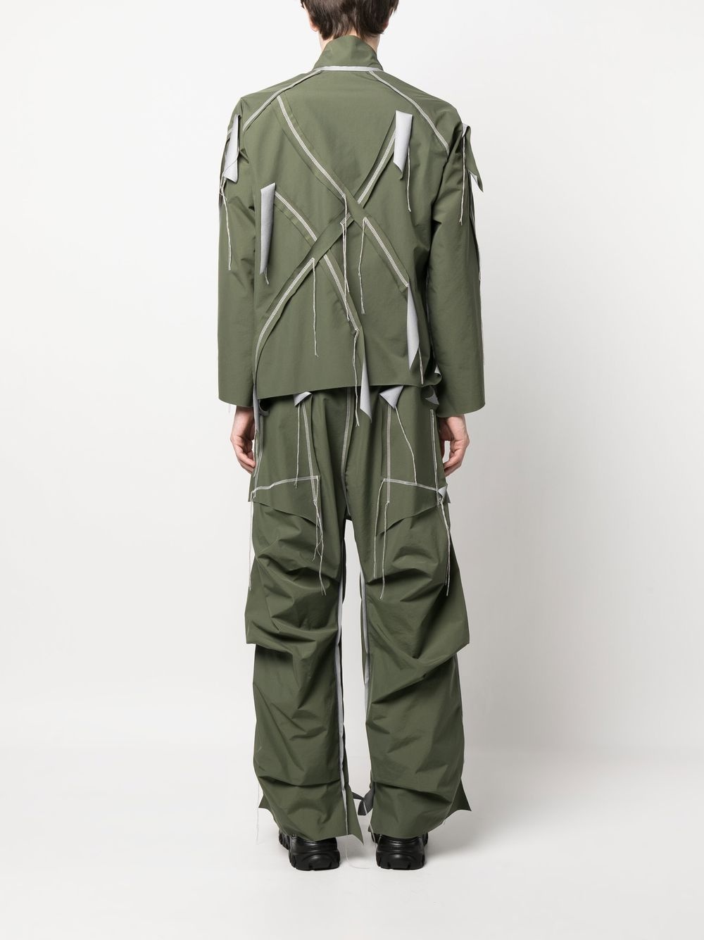 distressed layered jacket - 4