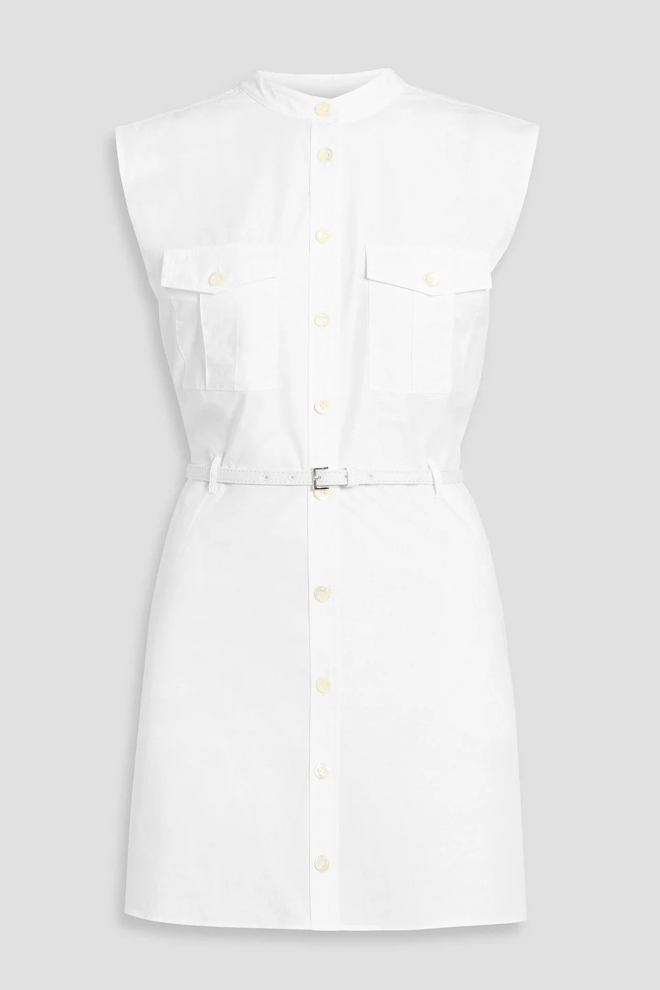 The Safari belted cotton-poplin mini dress - 1