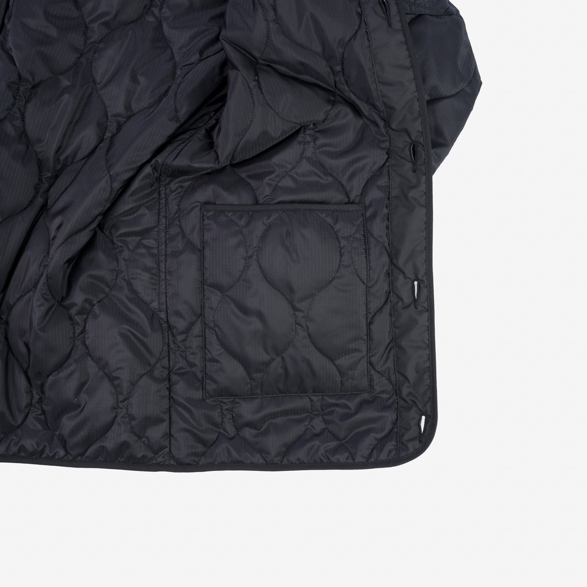 IHM-38-BLK 5oz Quilted Lining M-51 Type Field Coat - Black - 21