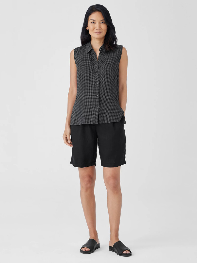 EILEEN FISHER Organic Linen Shorts outlook