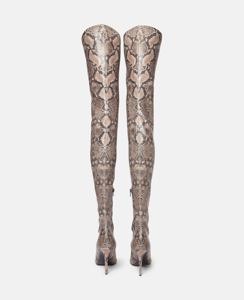 Stella Iconic Python Print Heeled Over-the-Knee Boots 3