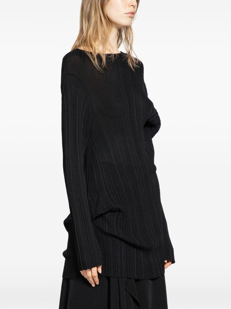 Yohji Yamamoto tuck detail blouse outlook
