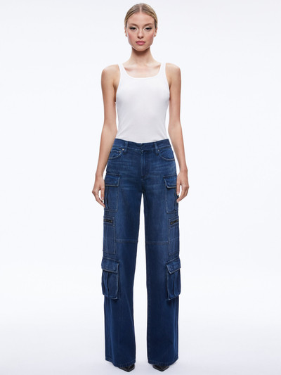 Alice + Olivia CAY BAGGY CARGO JEANS outlook