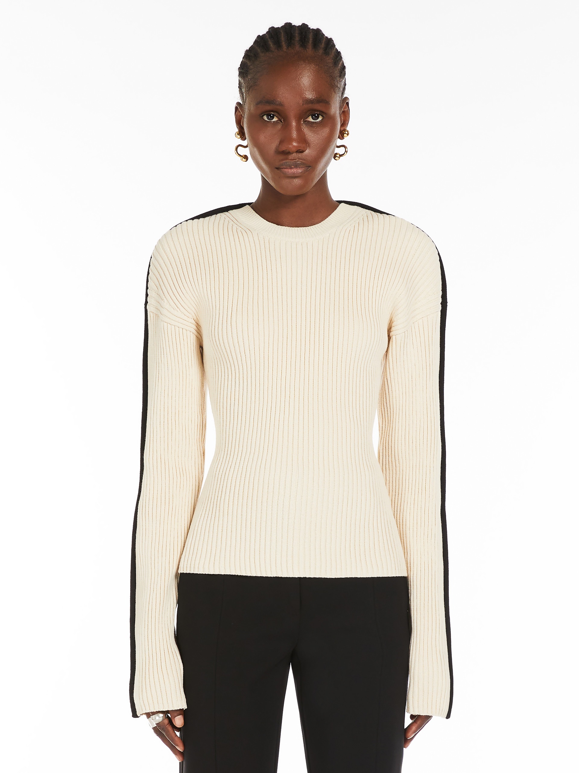 BOEMIA Stretch cotton fitted jumper - 3