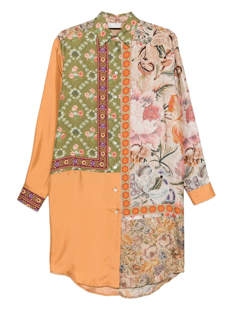 floral-patchwork shirt 1