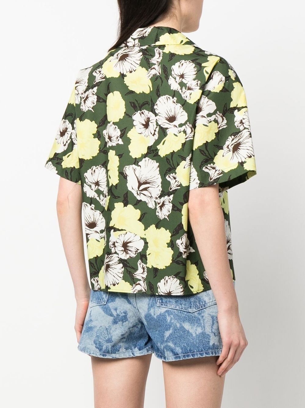 floral-print short-sleeve shirt - 4