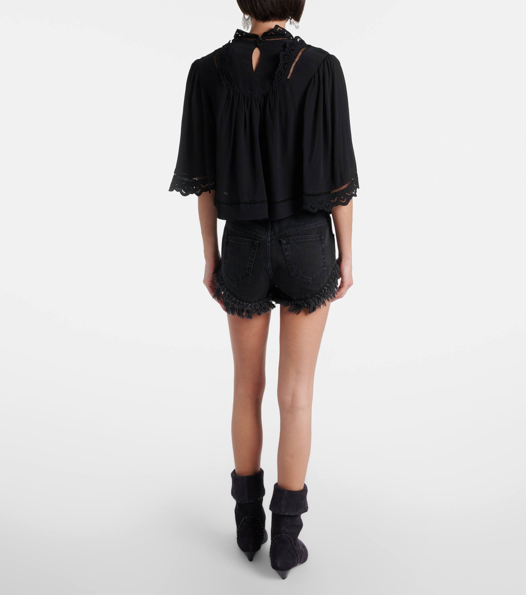 Frany broderie anglaise crêpe top - 3