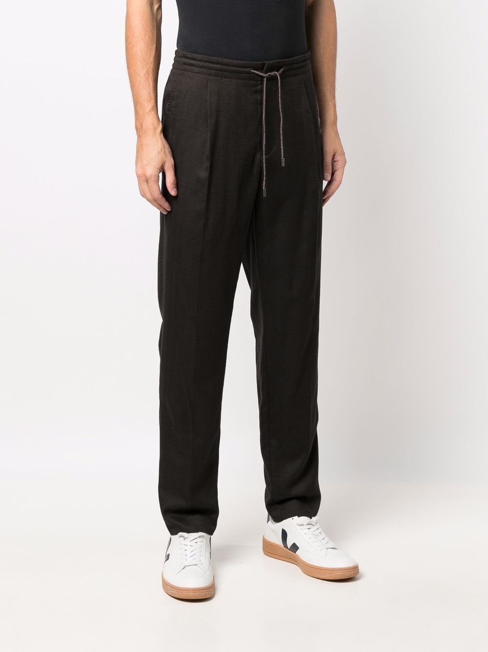 elasticated tapered trousers - 3