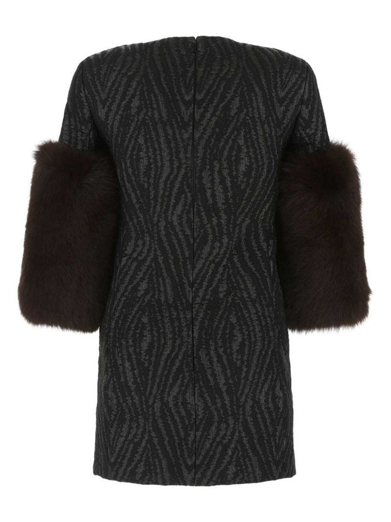 SAINT LAURENT Damask minidress outlook