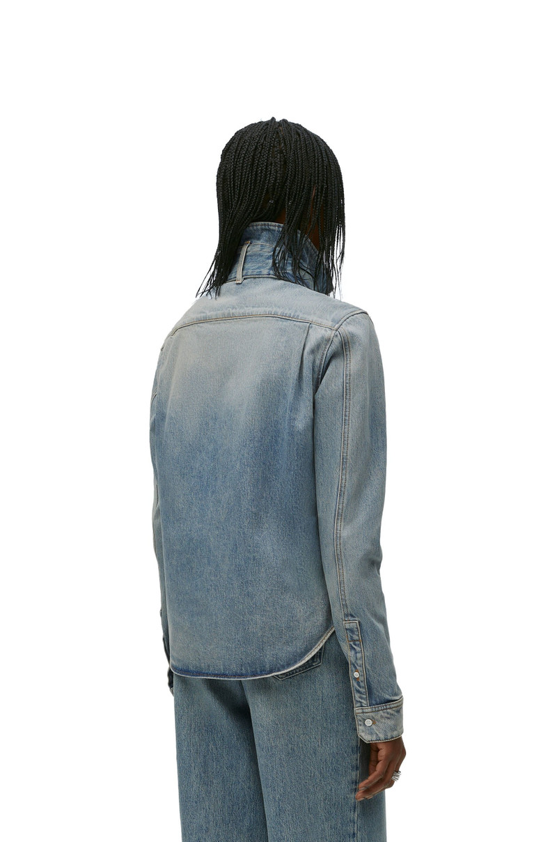 Bow shirt in denim 4