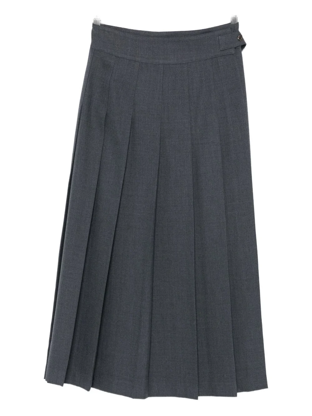 buttoned midi pleated skirt - 1
