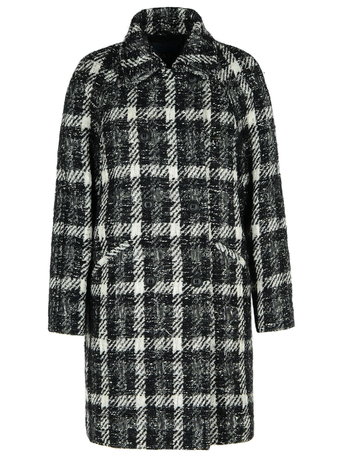 FAY - Fay Black Cotton Blend Coat Women - 1