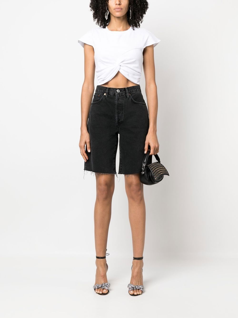 short-sleeve cropped T-shirt - 2