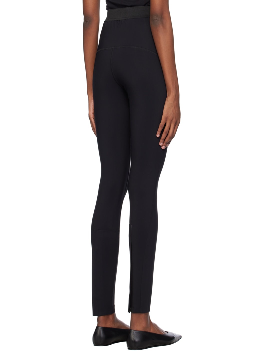 Black Zip Leggings - 3