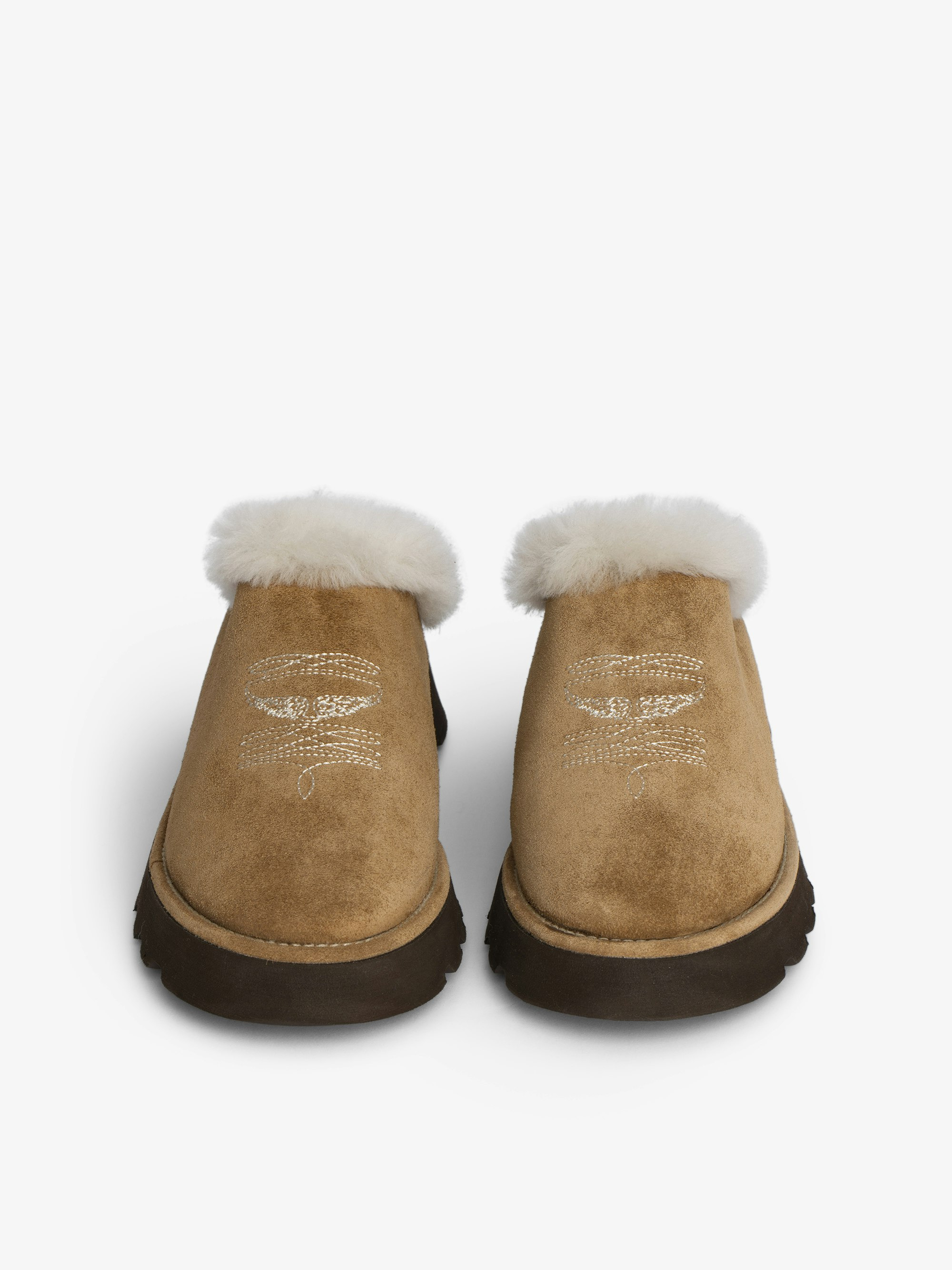 Teddy Shearling Mules - 5