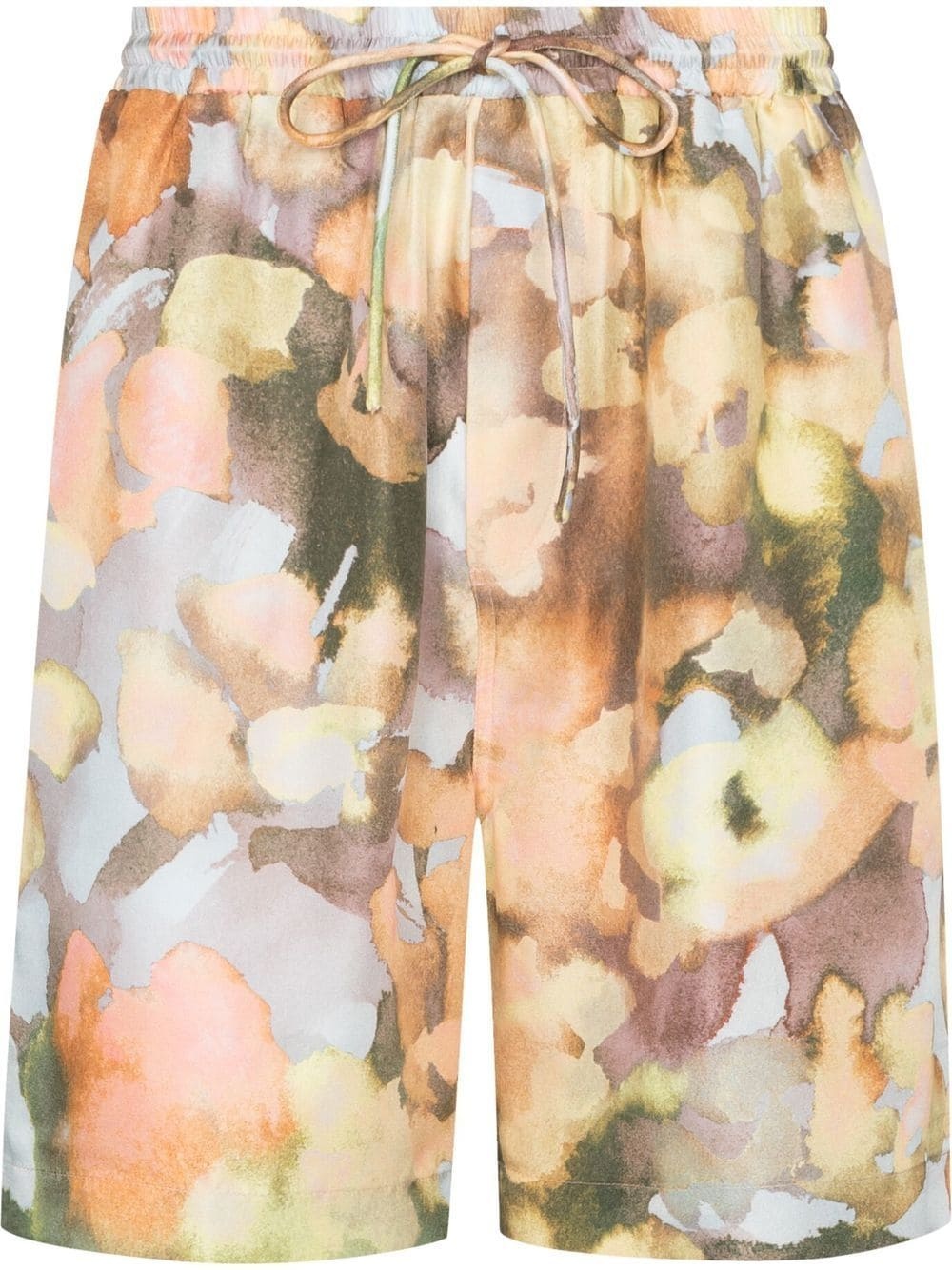 watercolour-effect bermuda shorts - 1