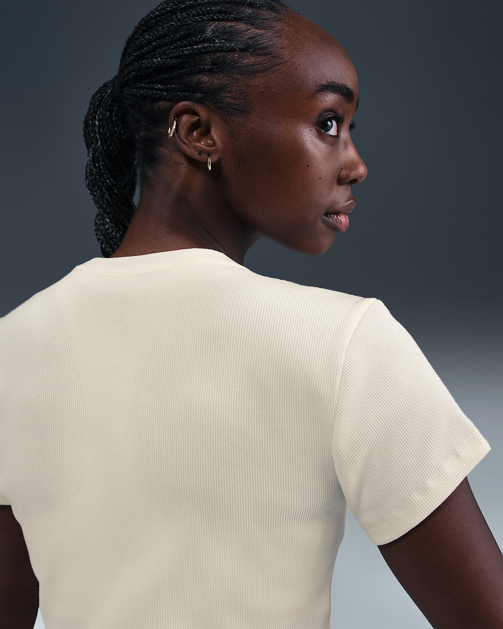 Nike Sportswear Women's Tight Ribbed Short-Sleeve T-Shirt - 2