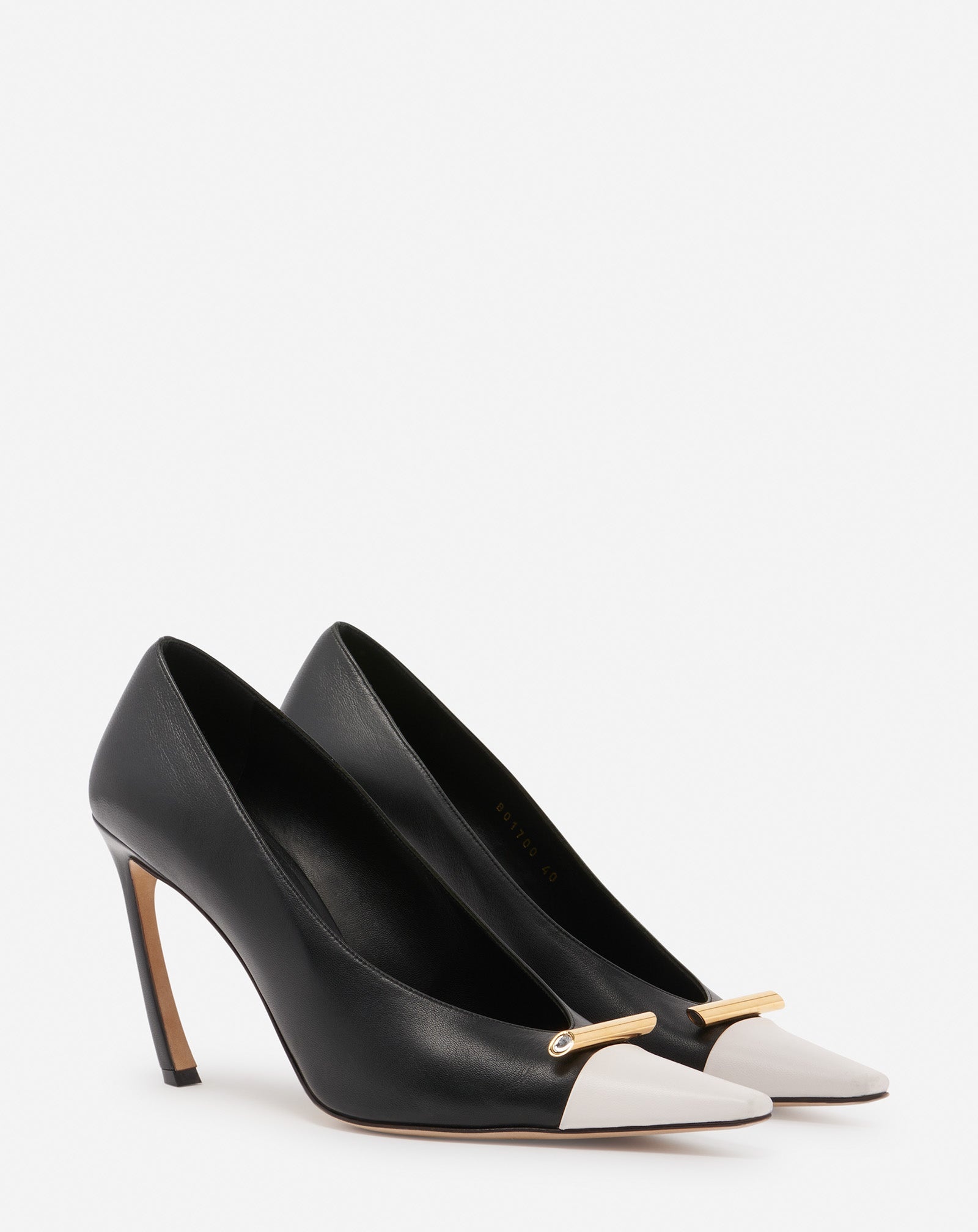 LEATHER SWING PUMPS WITH SEQUENCE BY LANVIN JEWEL - 2