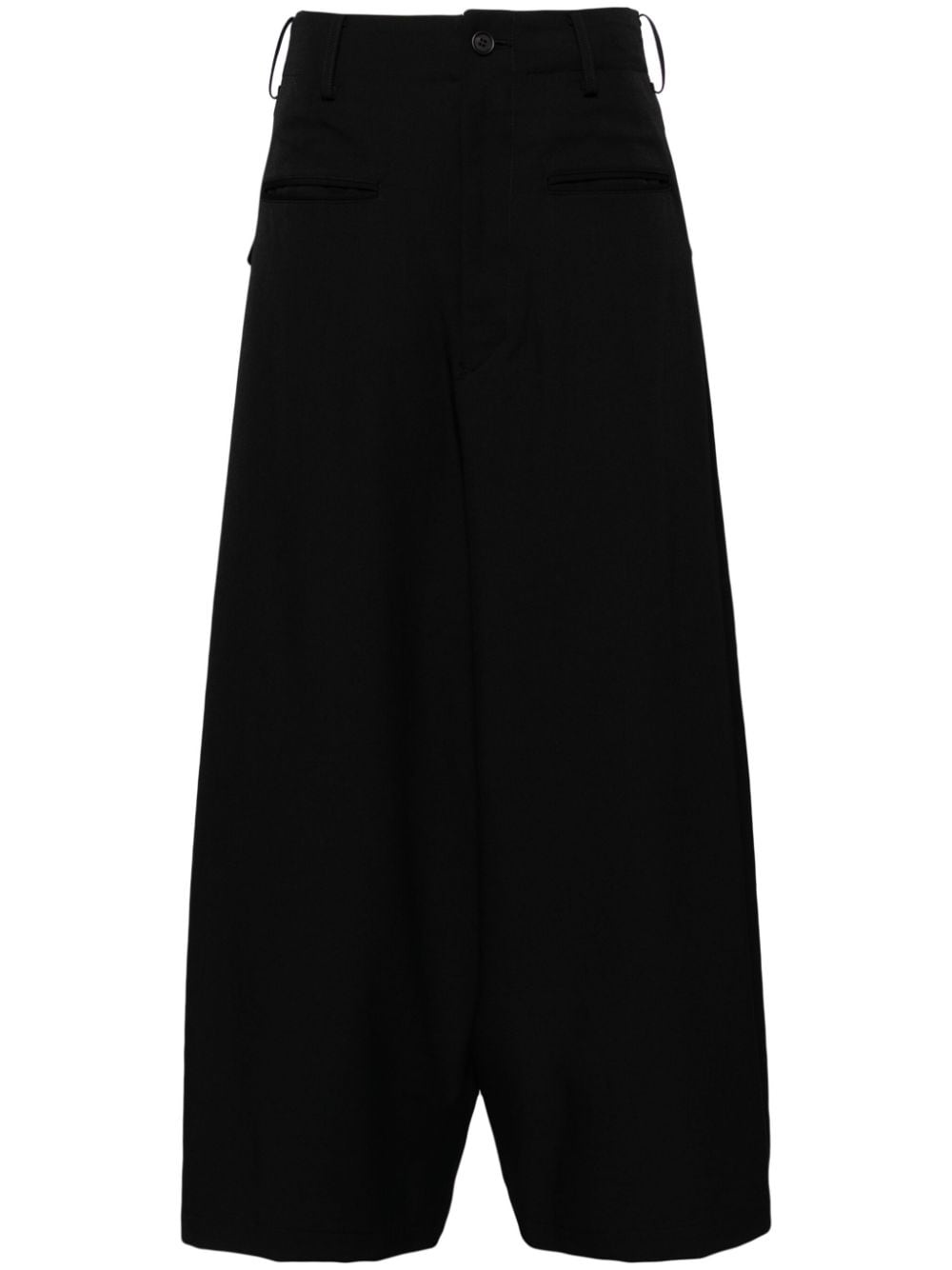 wide-leg wool trousers - 1
