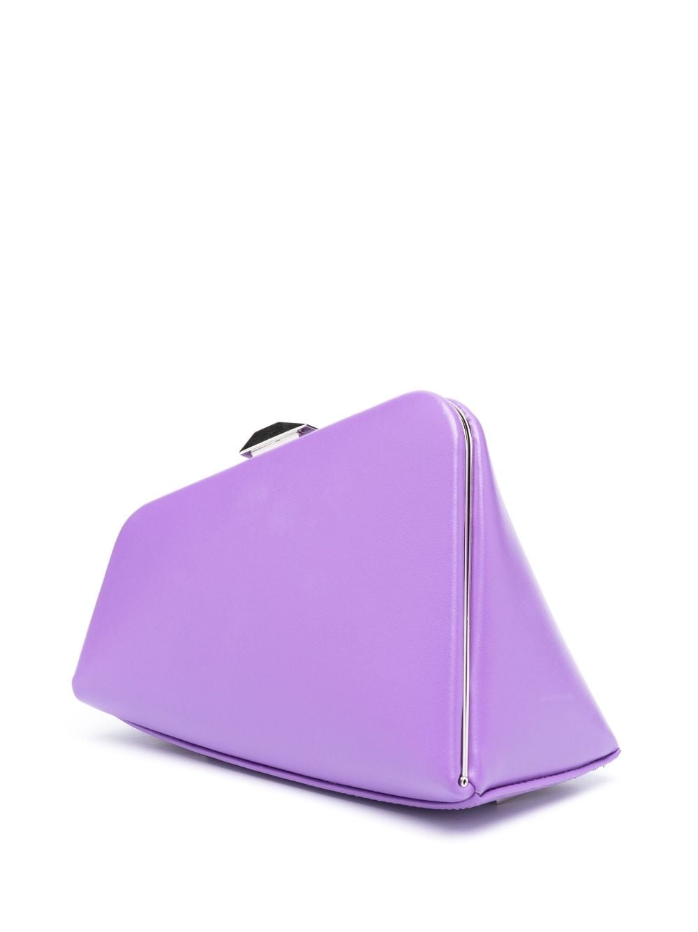Midnight leather clutch bag - 3