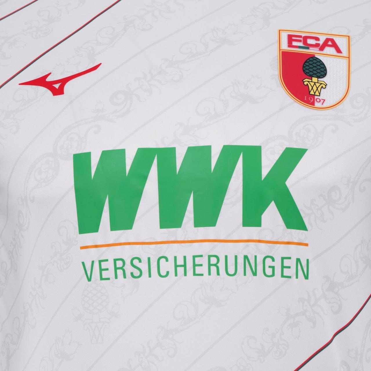 Men's Augsburg Replica Home Jersey, 24/25 - 7