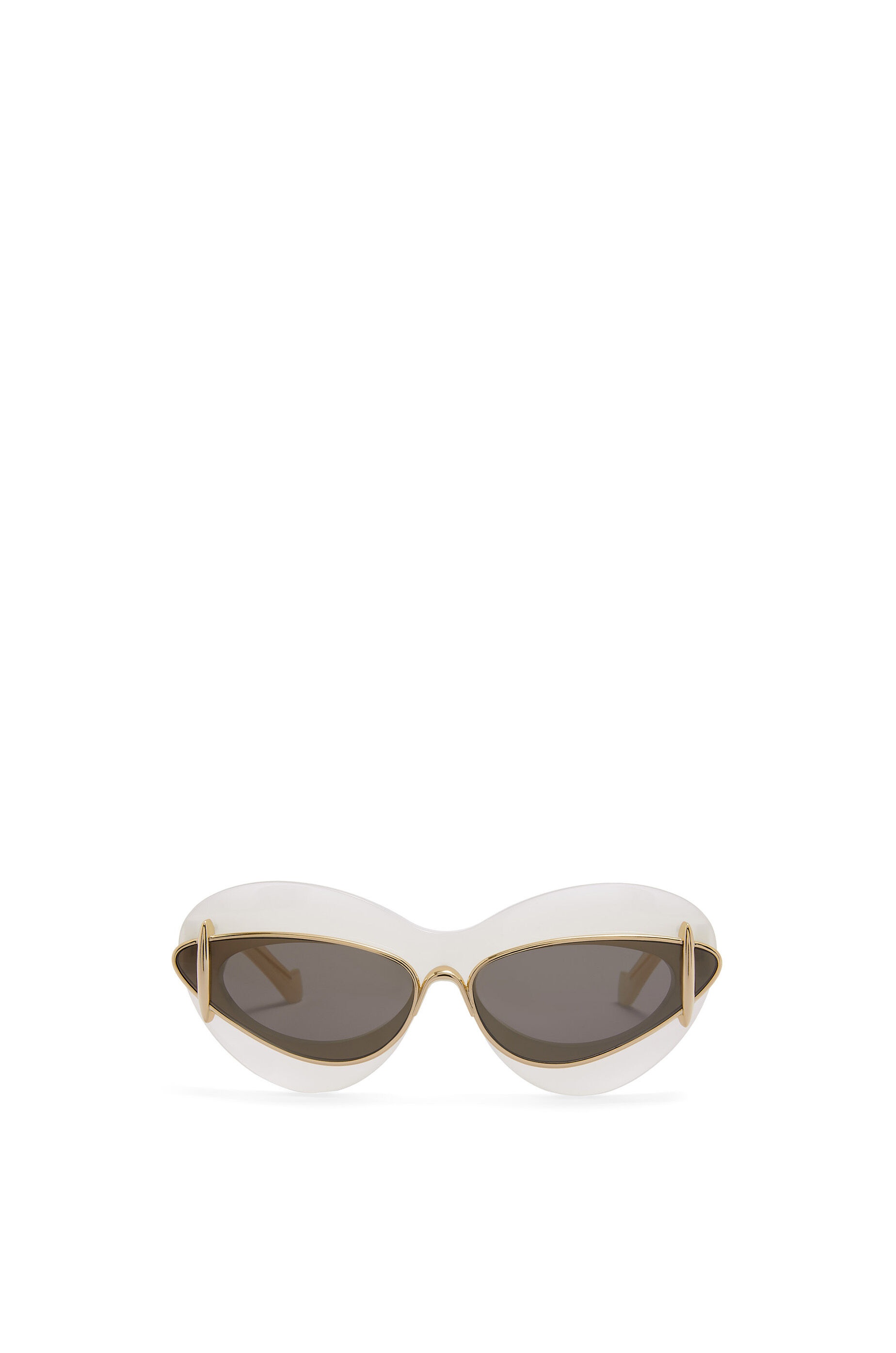 Cateye double frame sunglasses in acetate and metal - 1