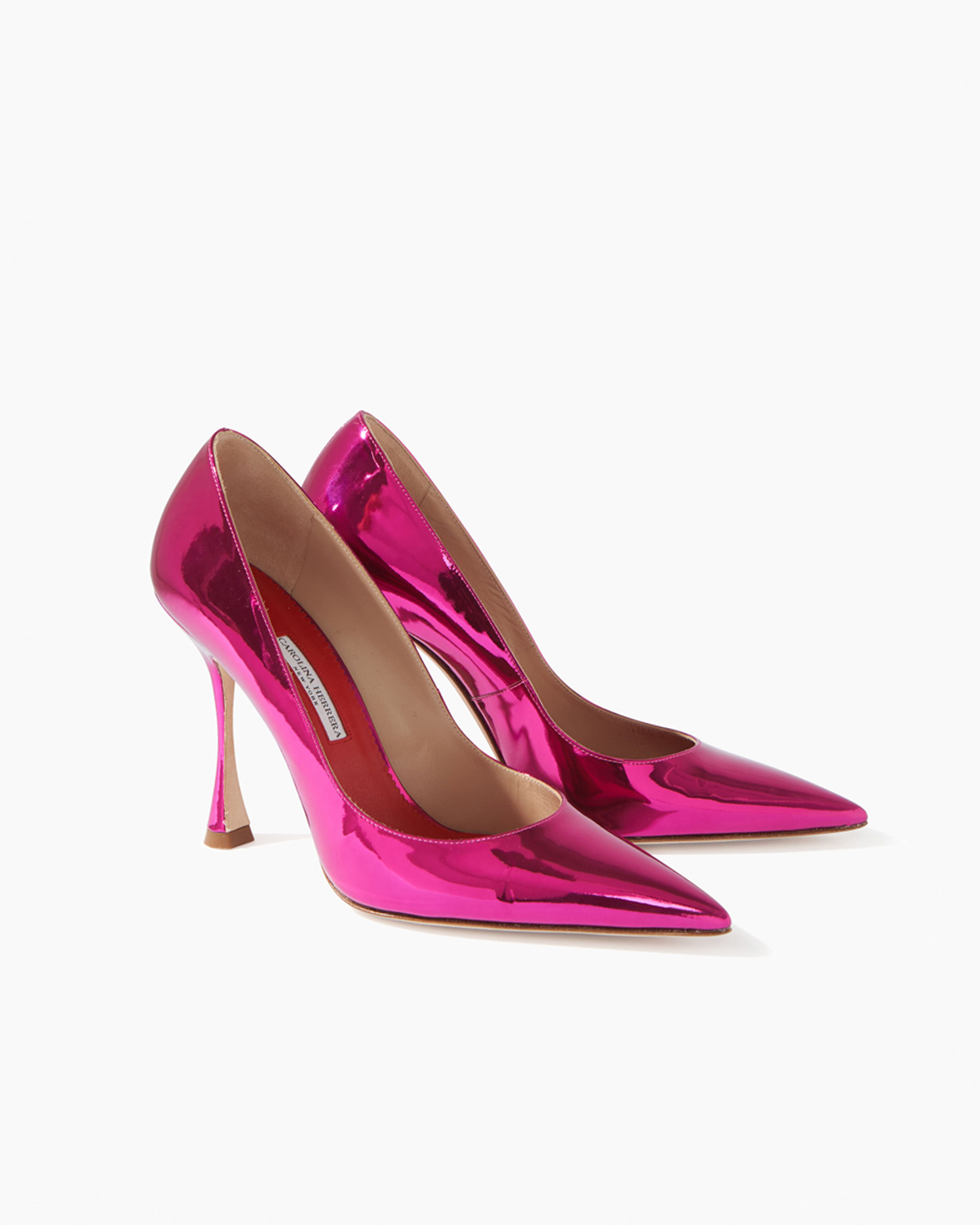 Metallic Patent Leather Pumps - 2