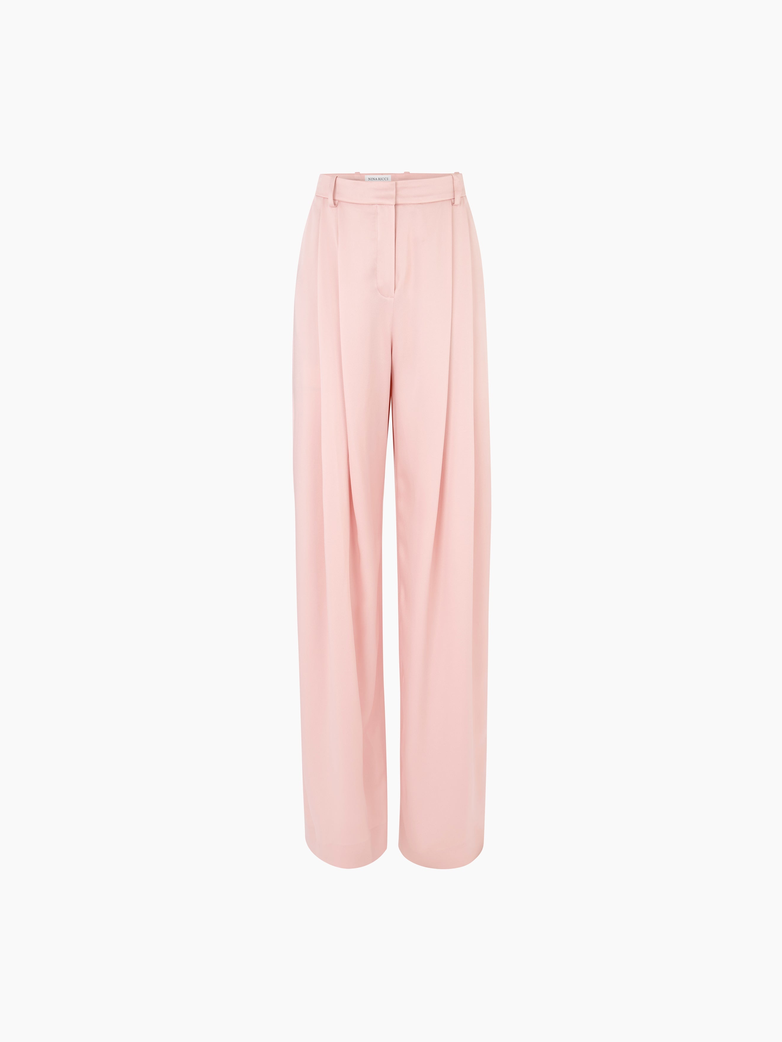 PLEATED WIDE-LEG PANTS - 5