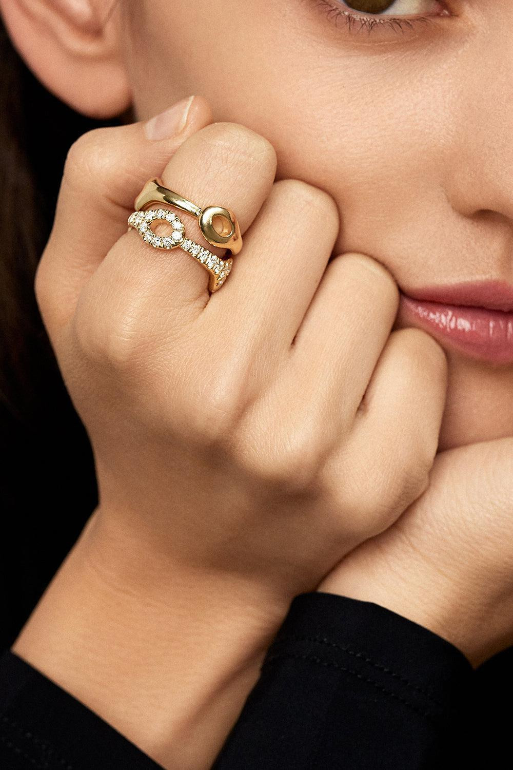 Medium Diamond Lola Ring - 2