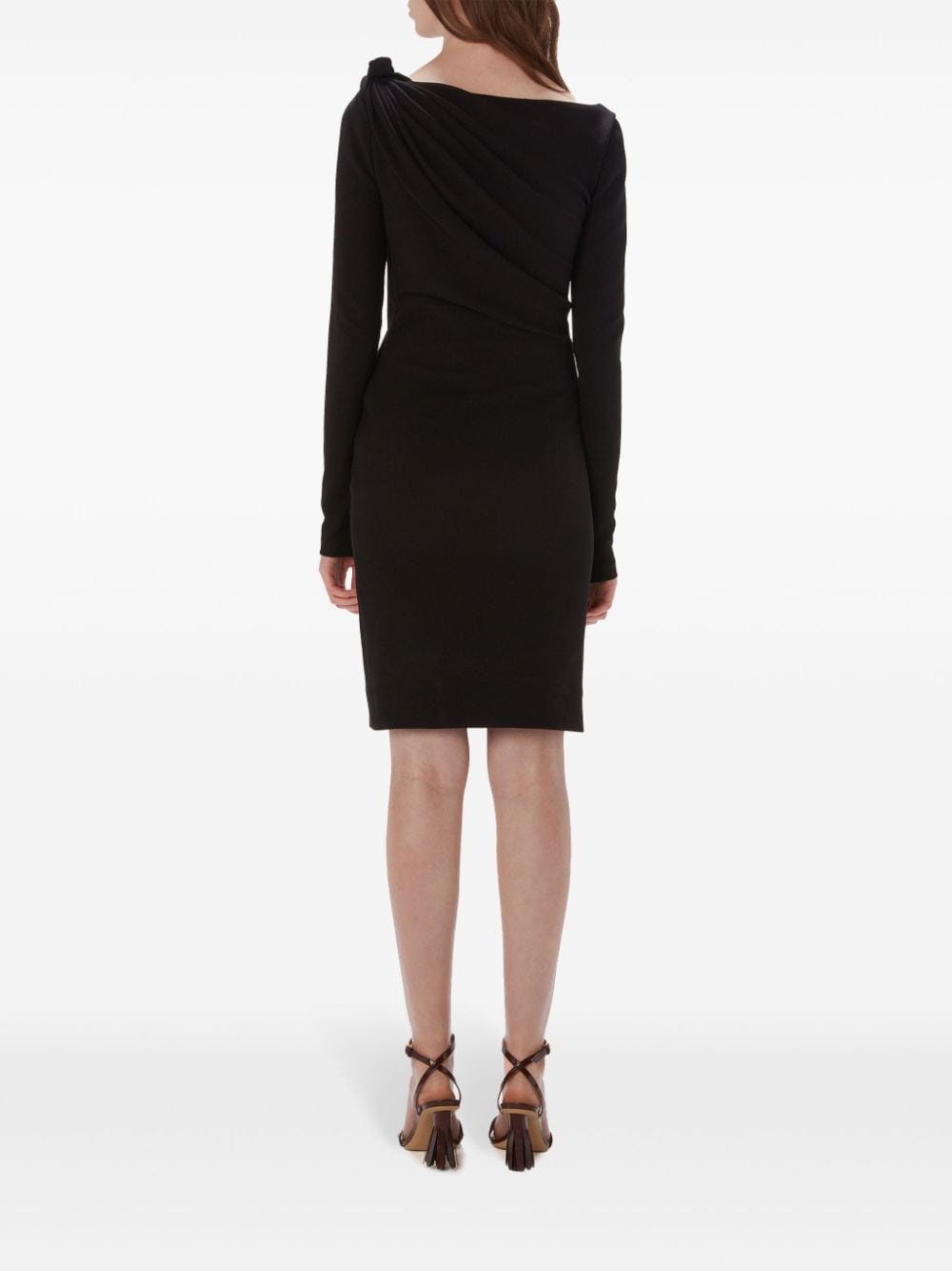 V-neck midi dress - 4