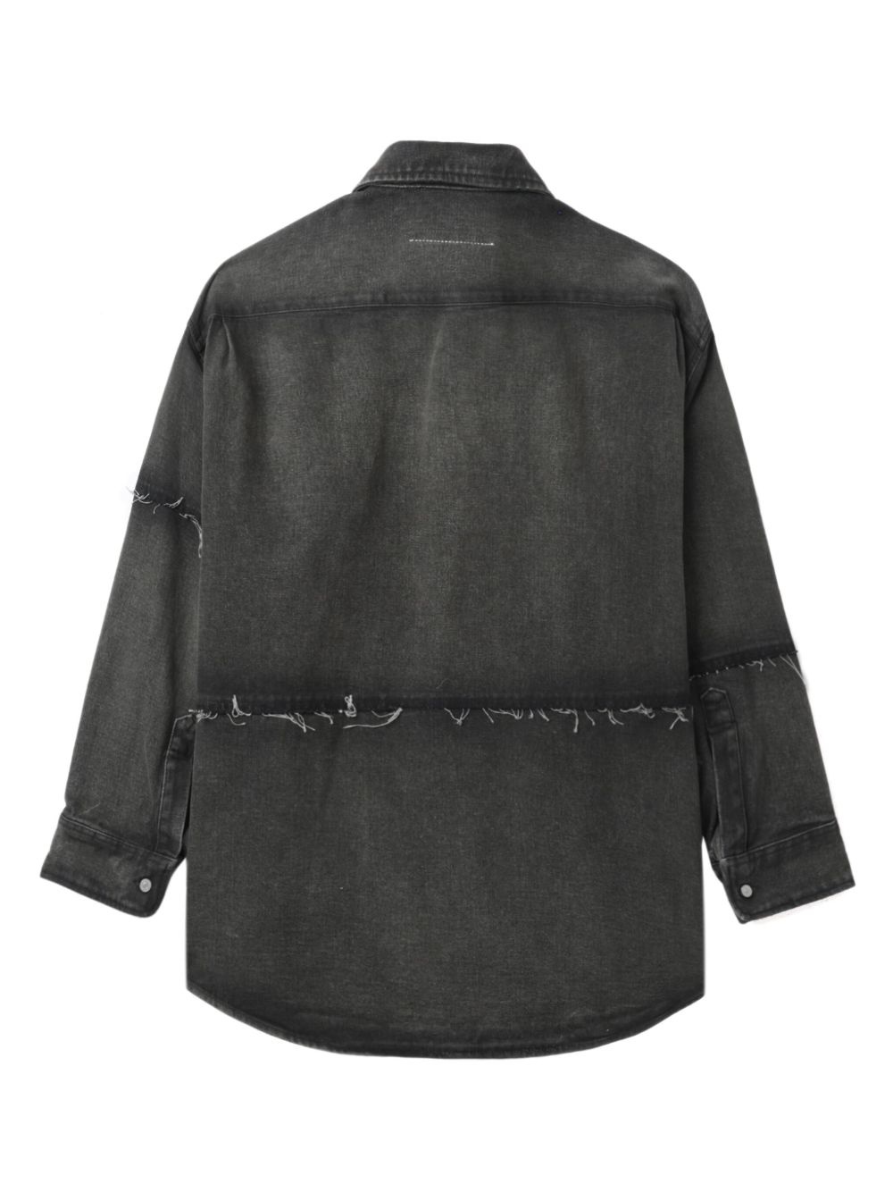 numbers-embroidered shirt - 6