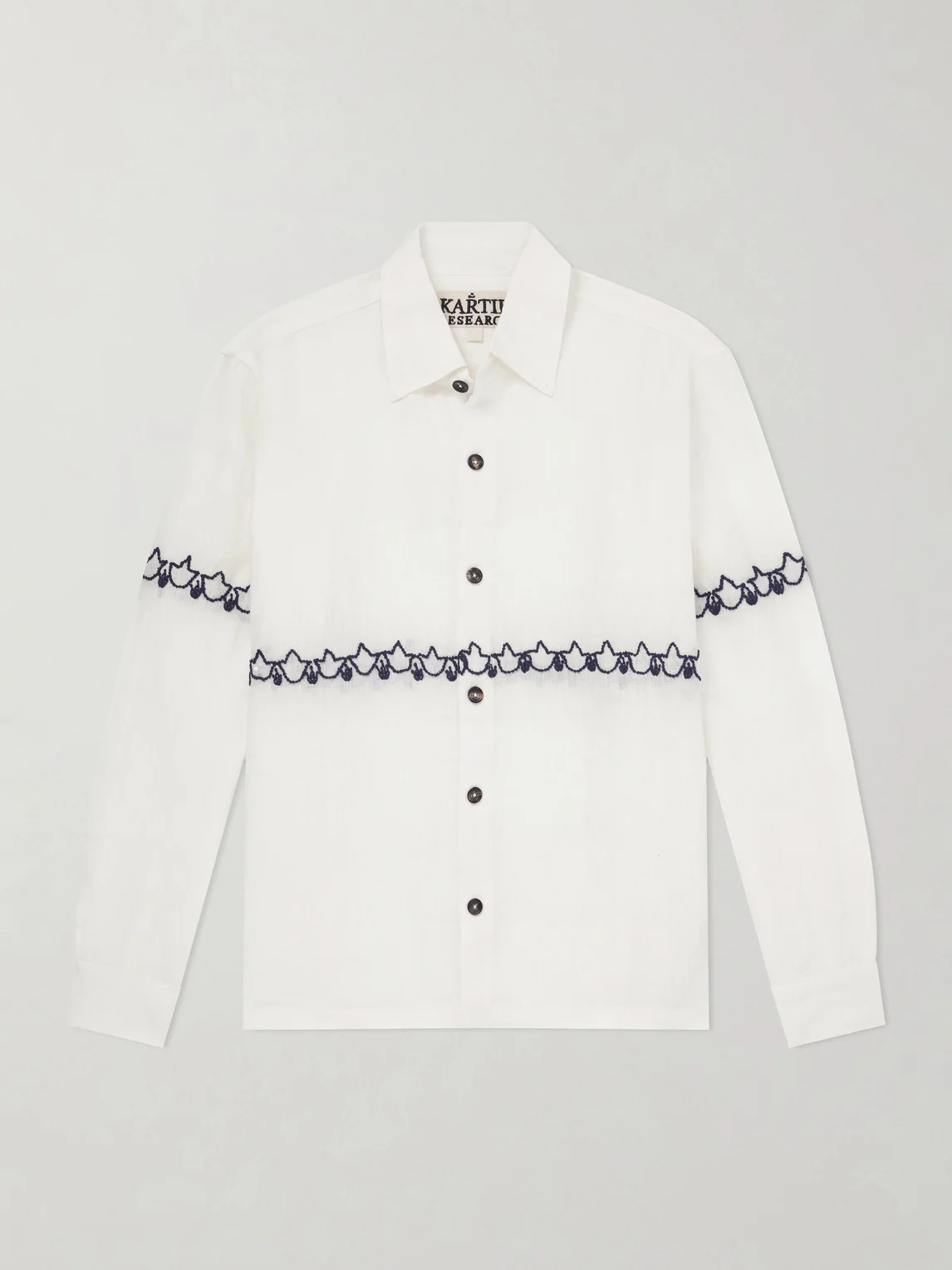Embroidered Linen Shirt - 1