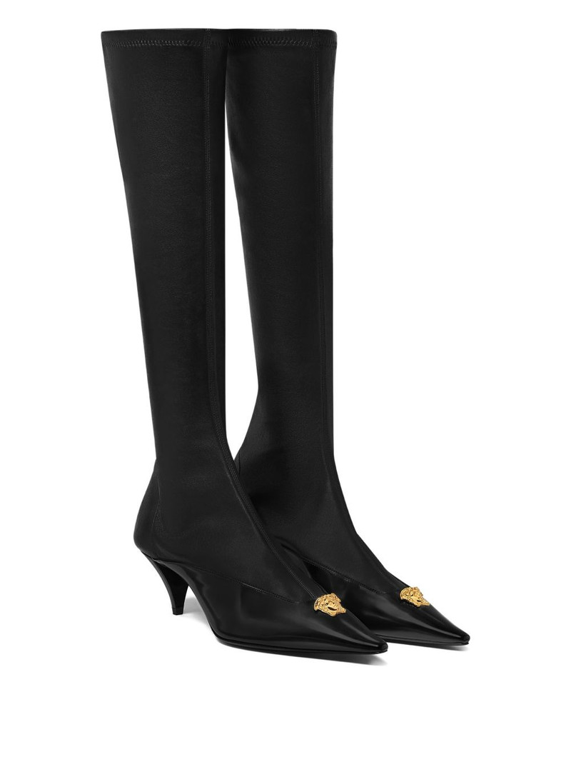 VERSACE 55mm Medusa-appliqué boots outlook