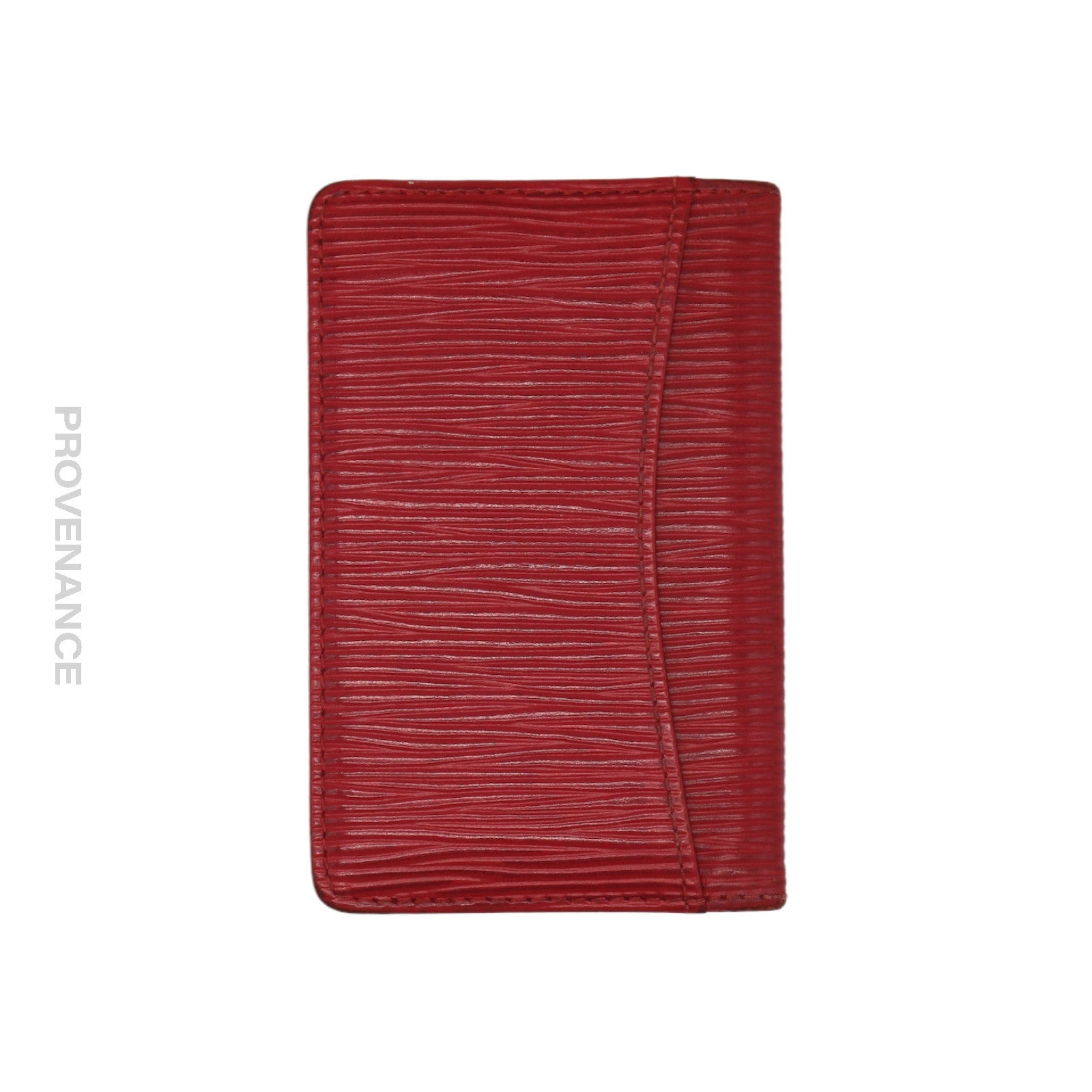 Louis Vuitton Pocket Organizer Wallet - Red Epi Leather - 3