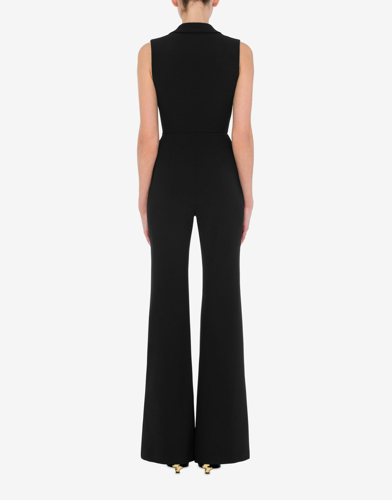 MORPHED BUCKLE STRETCH CRÊPE JUMPSUIT 3