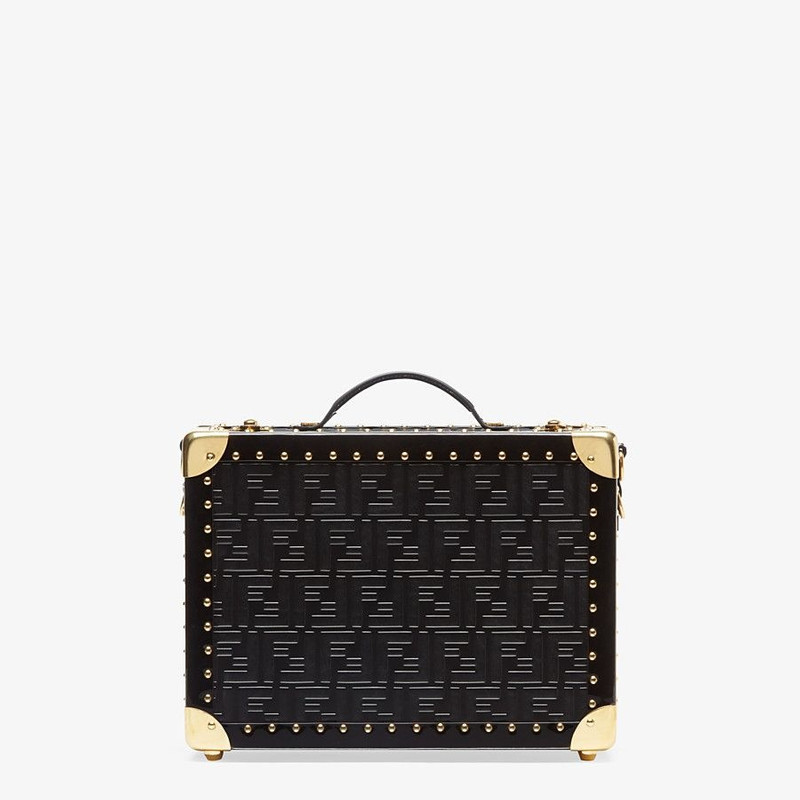 Black leather suitcase 8