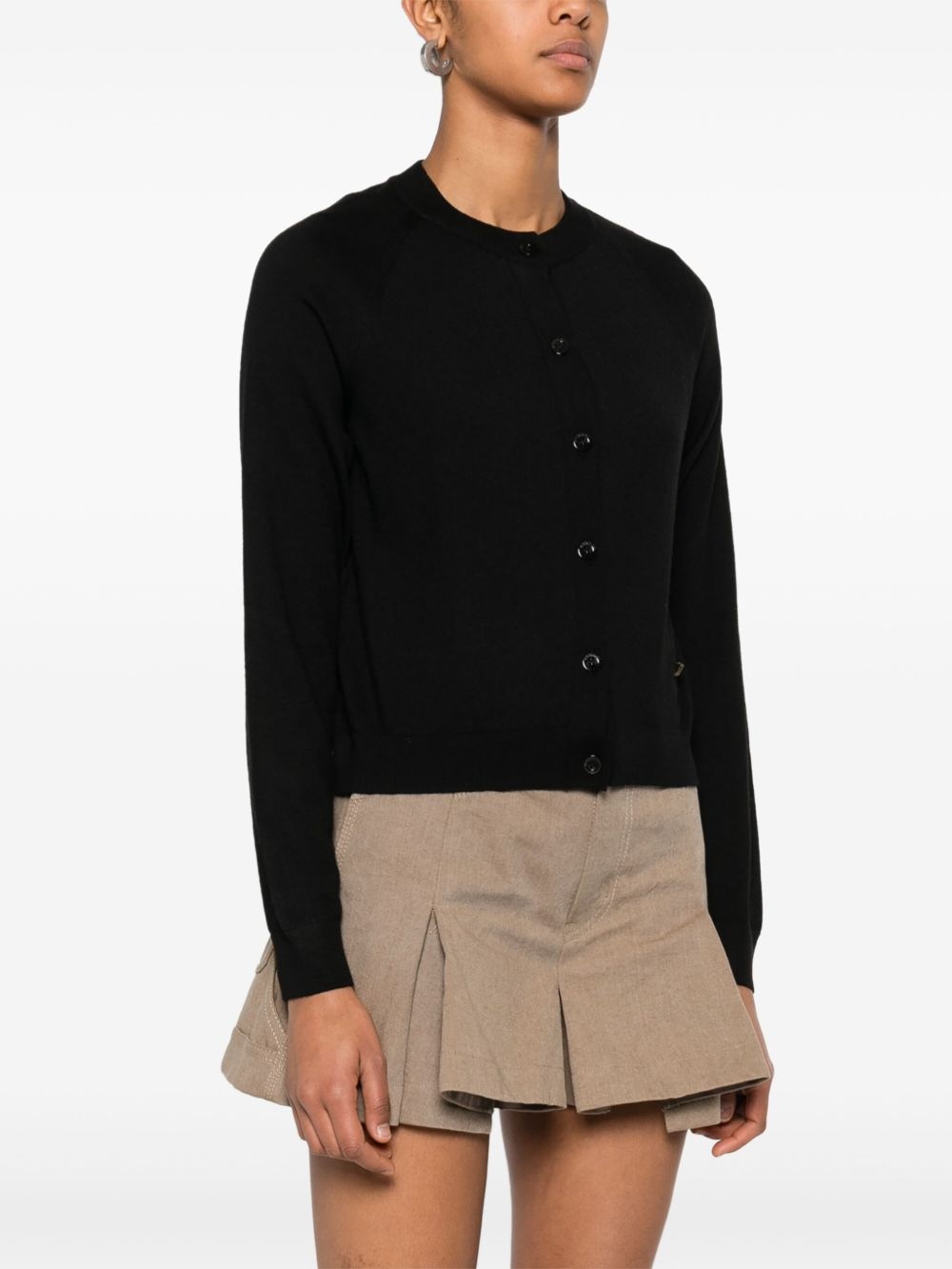 crew-neck cardigan - 3