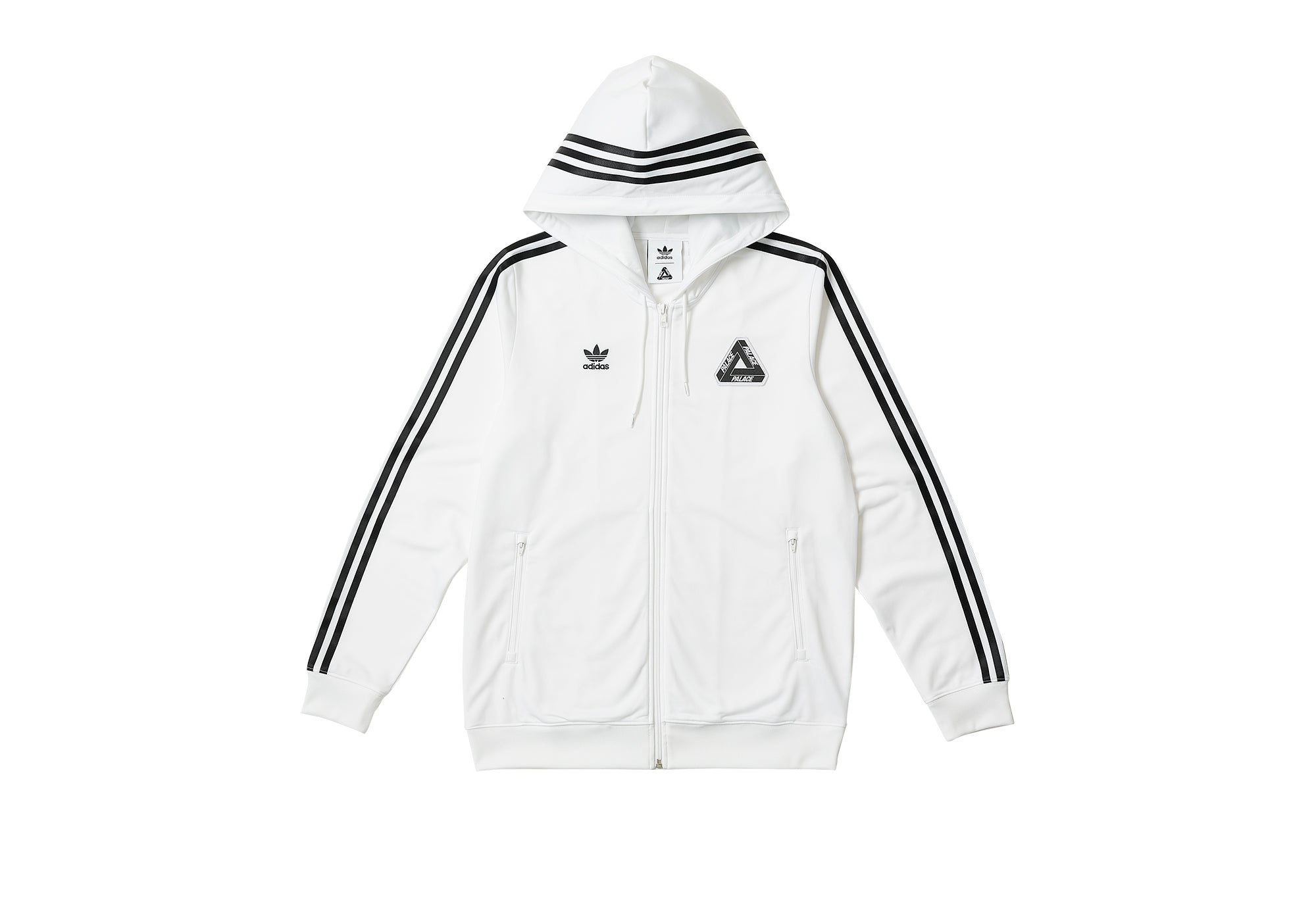 PALACE ADIDAS PALACE HOODED FIREBIRD TRACK TOP WHITE | REVERSIBLE