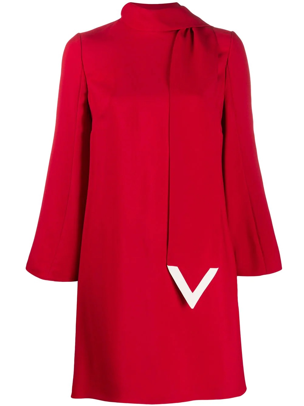 VLOGO scarf shift dress - 1