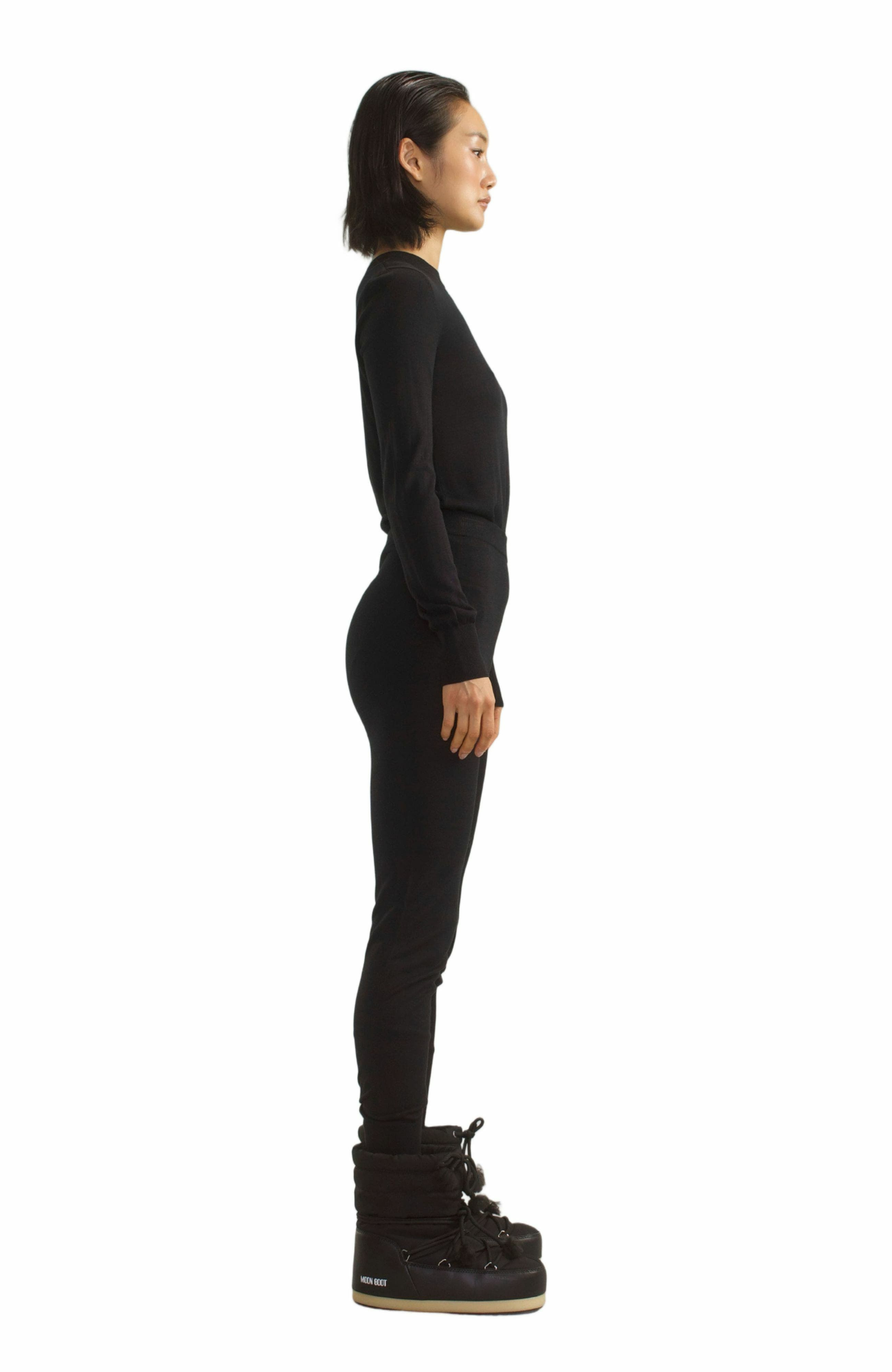 Cynthia Rowley Aspen Crewneck Knit Top in Black at Nordstrom - 2