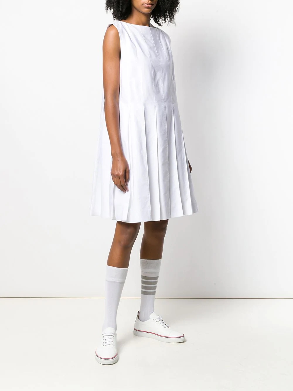 pleated shift dress - 3