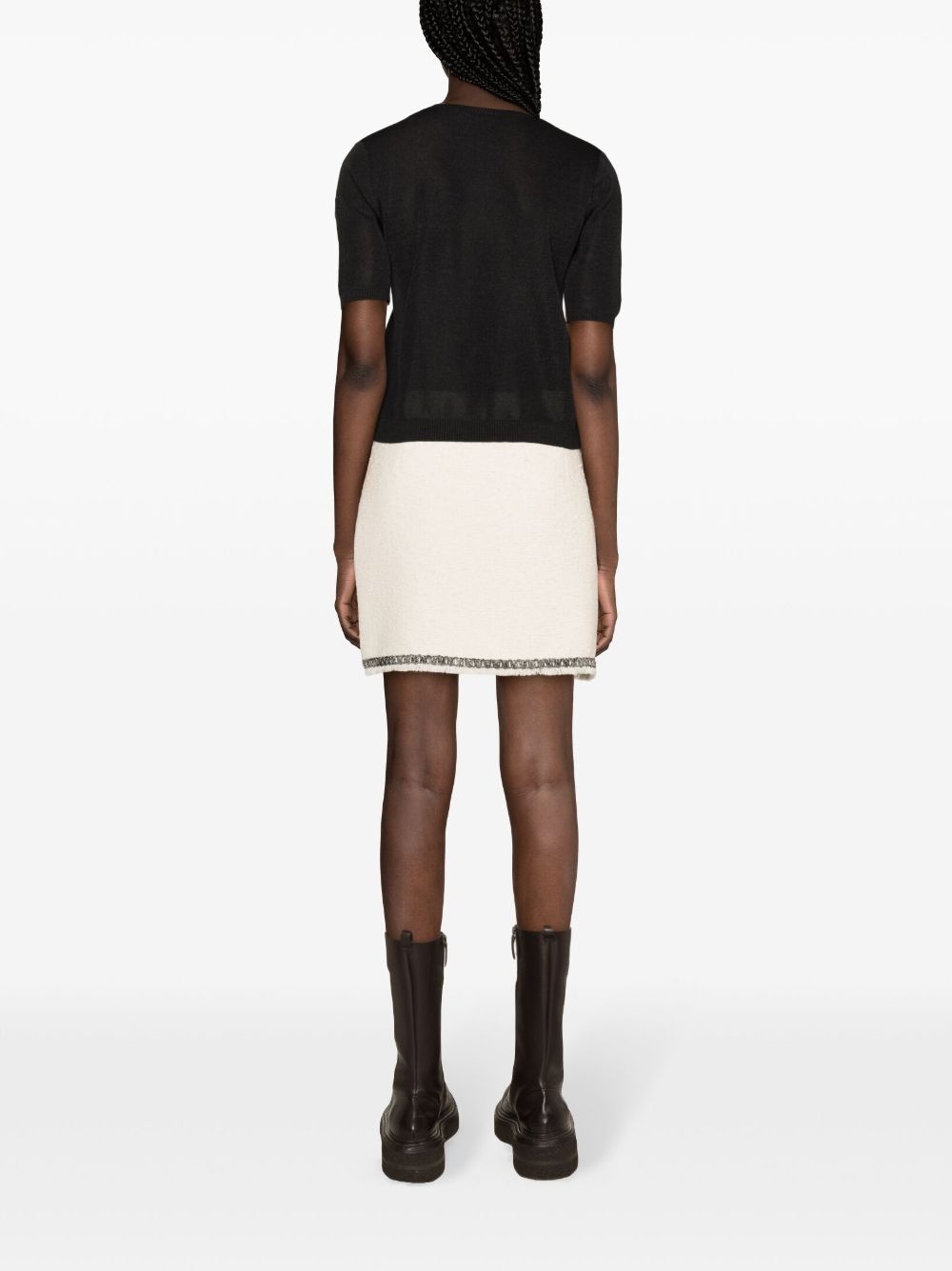 logo-patch short-sleeve jumper - 4