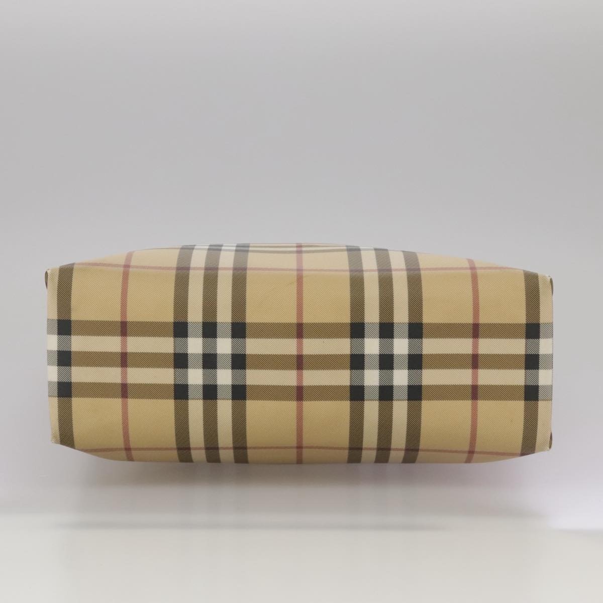 Burberry Nova Check Hand Bag Pvc Beige Brown - 6