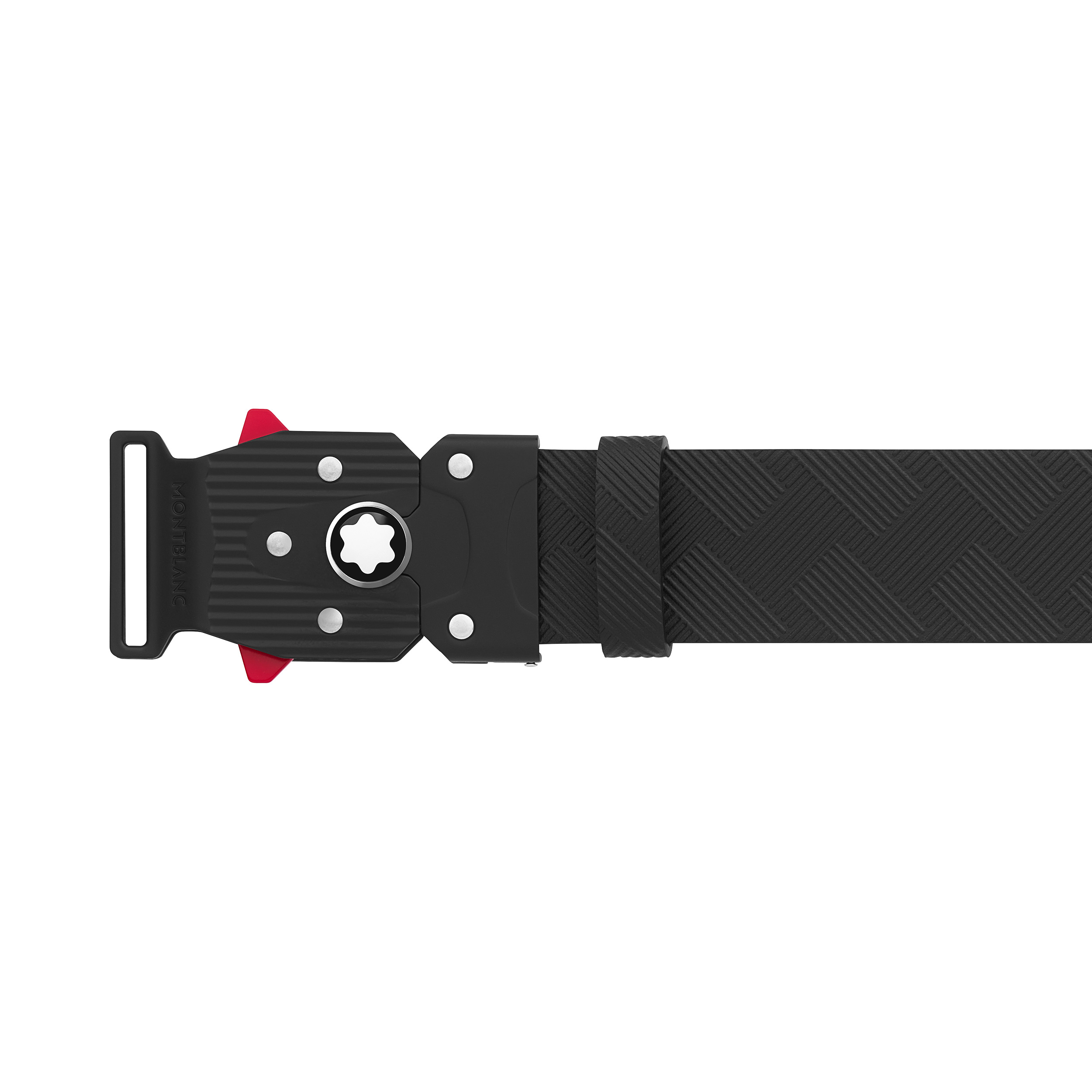 M LOCK 4810 black printed 35 mm leather buckle belt - 5