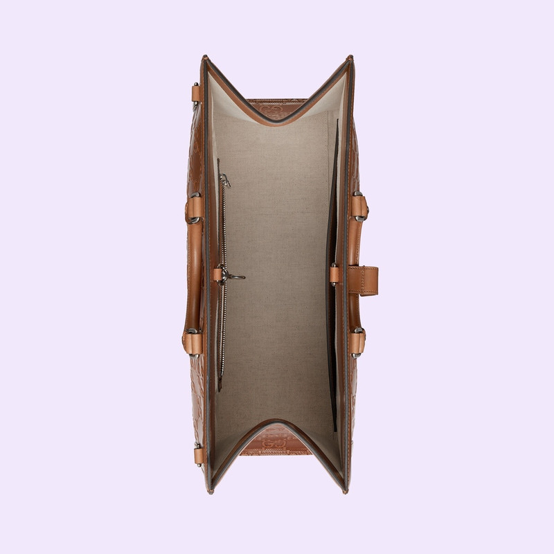 GG embossed tote bag 7