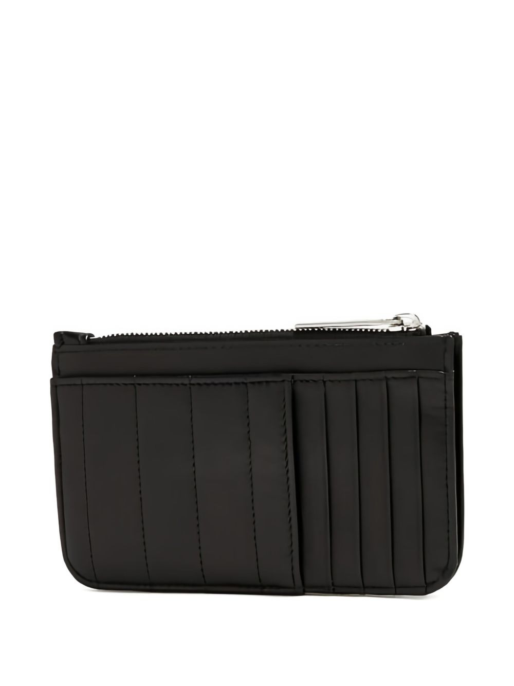 quilted logo-plaque cardholder - 2
