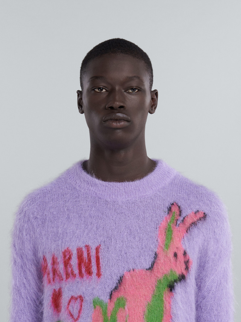 SWEATER WITH MULTICOLOUR INLAY 4