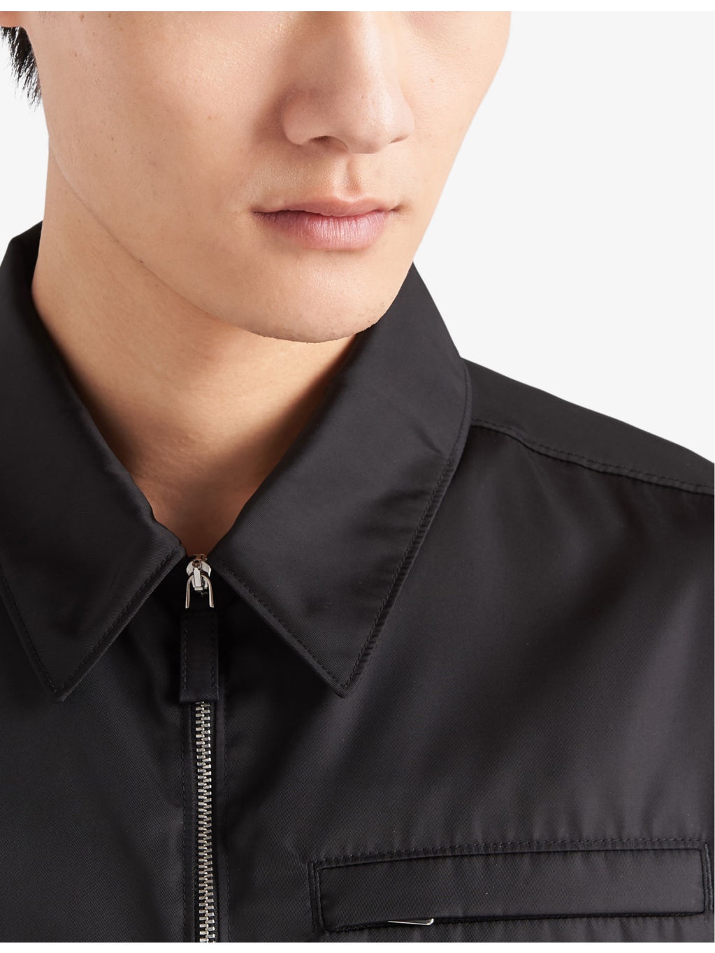Re-Nylon brand-plaque recycled-polyamide jacket - 5