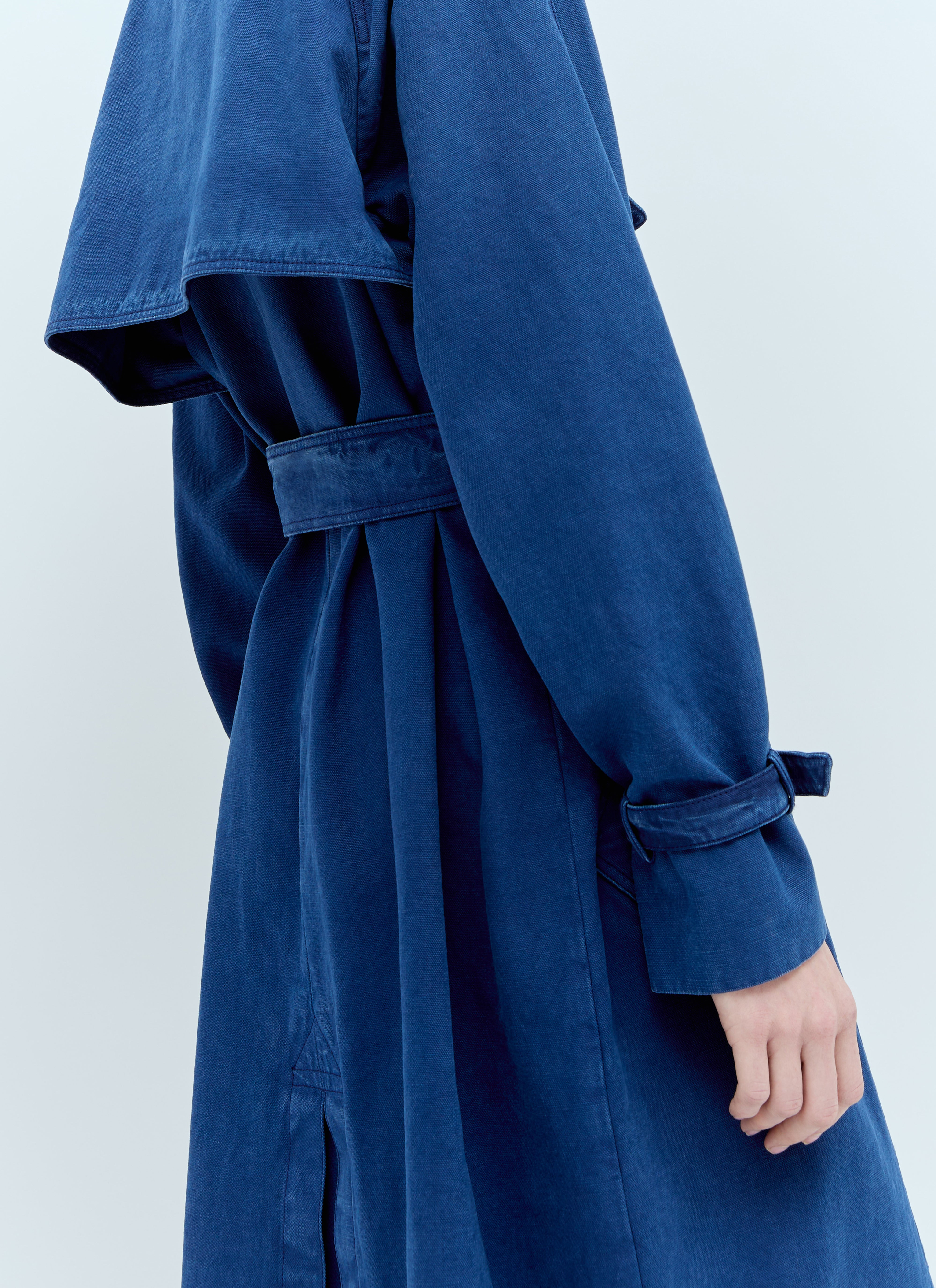 Max Mara Women Canvas Double-Breasted Trench Coat - 2